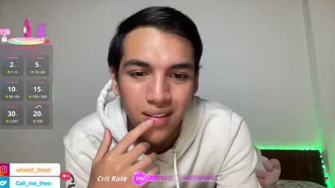 Snapshot of call_me_theo chatting on September 10, 5:06 am Mateo online show from September 10, 5:06 am