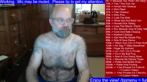 HairyDaddyBear69 online show from January 21, 2:11 pm