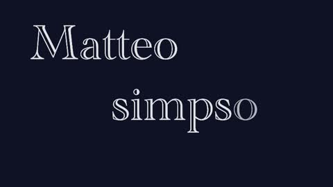Matteo simpson online show from March 20, 1:59 pm