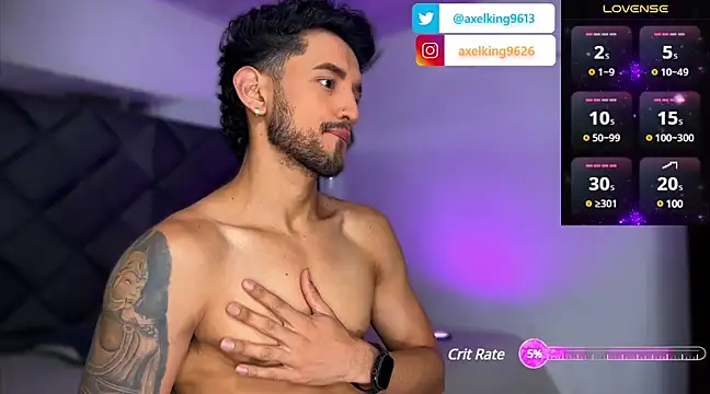 AxelKing1326 online show from January 3, 10:29 pm