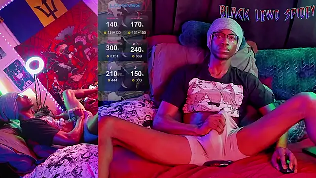 BlackLewdSpidey online show from February 2, 5:26 pm
